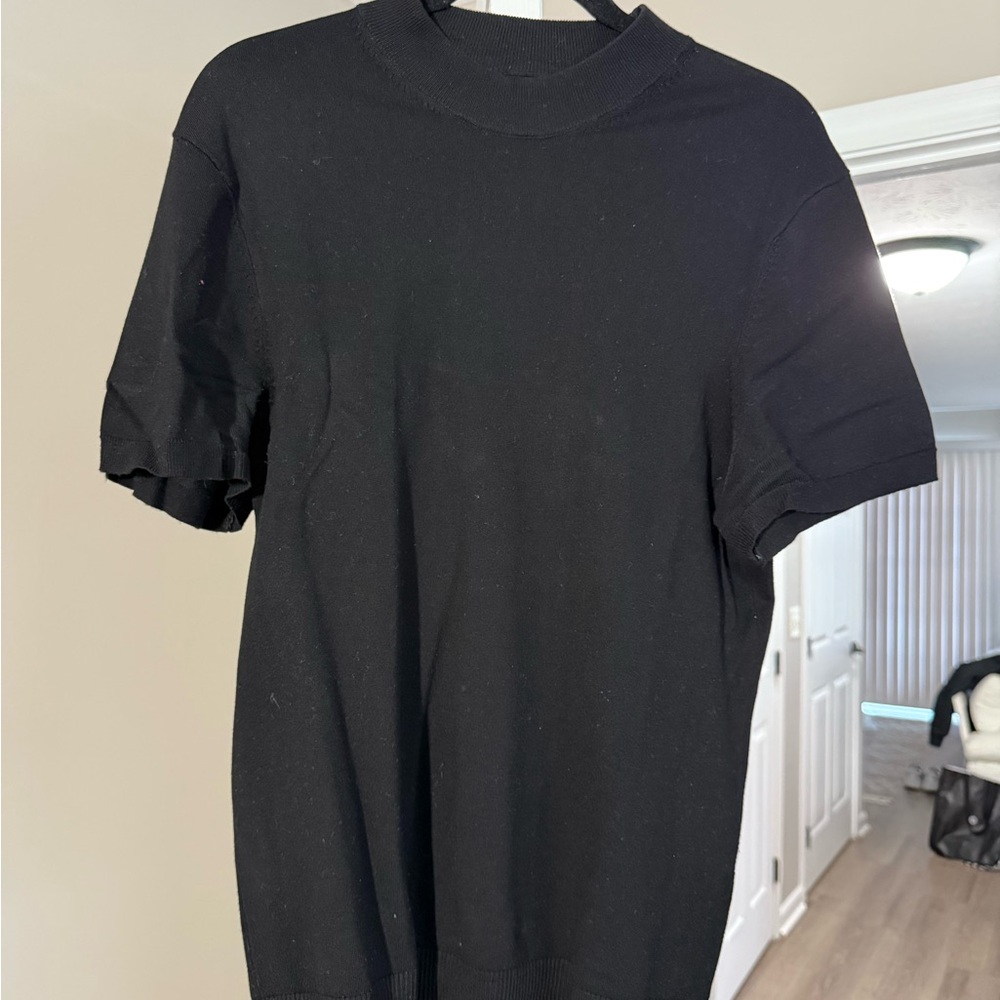 Zara Men's Classic Black Short Sleeve Tee